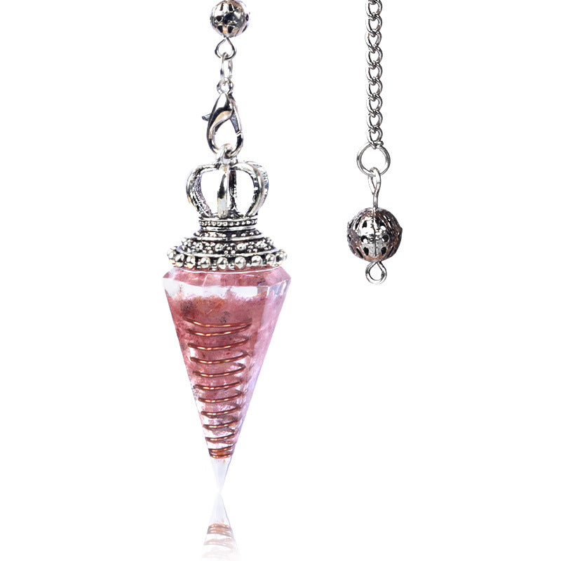 Wholesale Crystal Gravel Resin Pendulum
